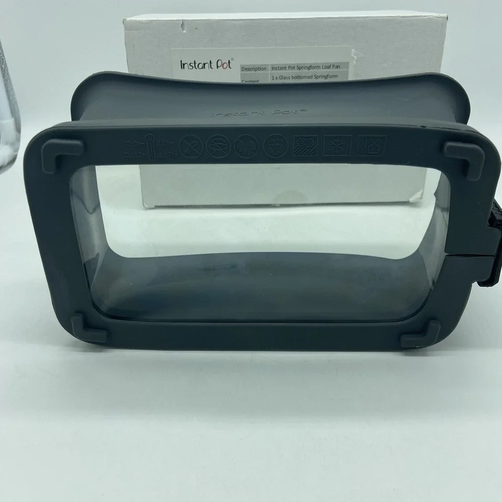 Instant Pot Silicone Springform Loaf Pan Tempered Glass Bottom IP-Sprloaf Baking